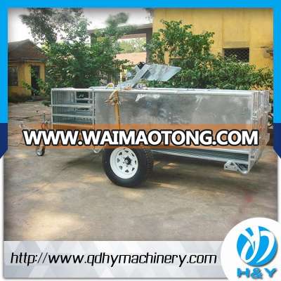 Galvanized Sheep And Cow portable trailer